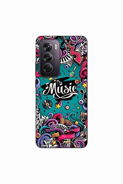 OEM Husa compatibila cu Oppo Reno12 Pro Silicon Gel Tpu Model Pop Art Music