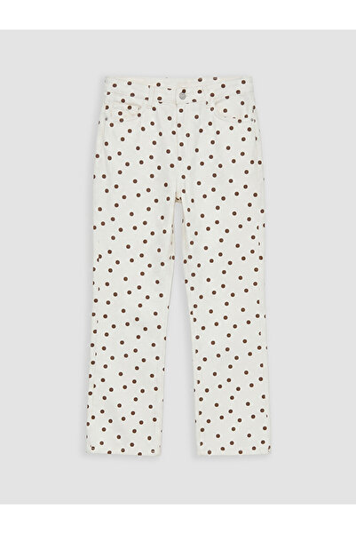 LC Waikiki Rmz Gi̇yi̇m Farkiyla Cropped Spanish Leg Polka Dot Women's Jean Pants