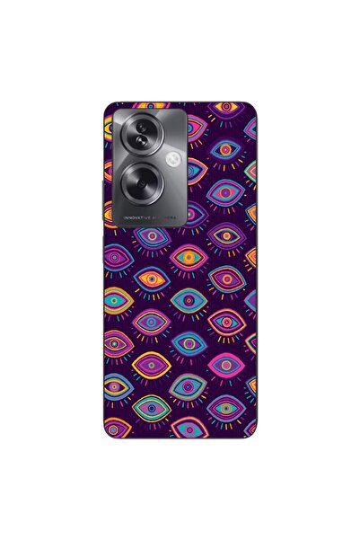OEM Husa compatibila cu Oppo A79 5G Silicon Gel Tpu Model Tribal Eyes