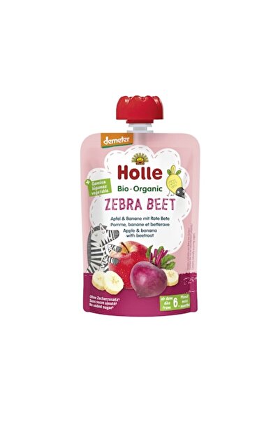 Holle Piure, mere cu banane și sfeclă roșie, Zebra Beet, 100 g