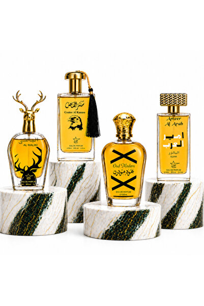 ARYAN Set of 4 Arabian Men's Perfumes Al Maliki, Center Al Kanass, Oud Modern...