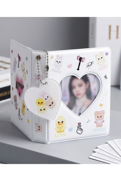 Lilaryum Binder Kpop Fotokart Mini Albüm, (2 FOTOKART VE CHARM HEDİYE, GÖRSEL...