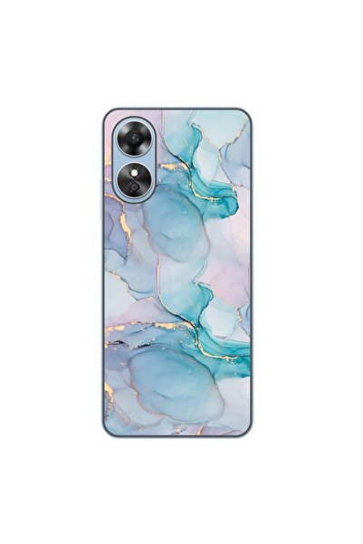 OEM Husa compatibila cu Oppo A17 Silicon Gel Tpu Model Abstract Watercolor Ma...