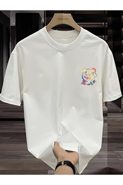 PAVRO Tricou unisex cu imprimeu mixt, confortabil