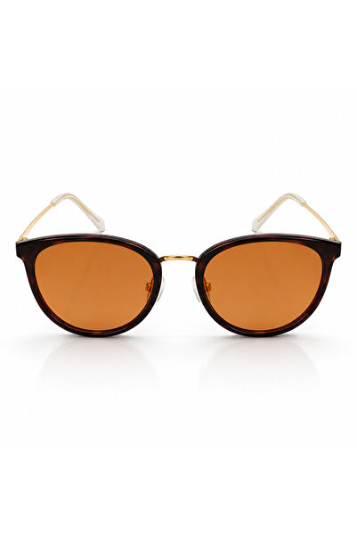 Matteo Ferari Ochelari de Soare Unisex Retro cu Lentile Portocalii și Ramă To...
