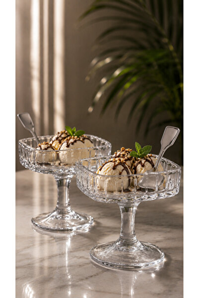 Maloria Large Crystal Glass Luxury Footed Turkish Delight Bowl, Serving Bowl,...