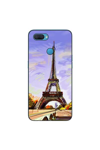 OEM Husa compatibila cu Oppo A12 Silicon Gel Tpu Model Desen Turnul Eiffel