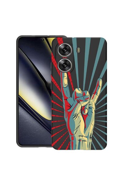 bestcase ¬Æ Husa pentru Poco X7 Pro 5G, Rock Festival, Slim Silicon 0.8MM, An...