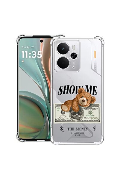 bestcase Husă Antișoc Compatibilă cu Poco M7 Pro 5G, cu Design Ursuleț de Plu...