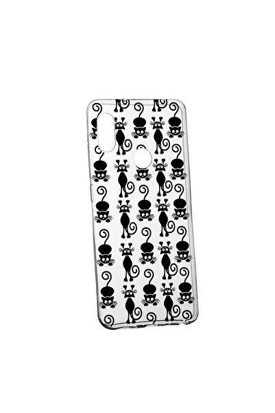 bestcase Husa pentru Huawei Y7 2019, Black Cat, 115, din silicon premium, rez...