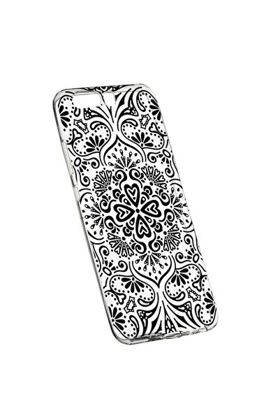 bestcase Husa Silicon, Transparent, Slim, Nonfigurativ Black, Huawei Y6 2018