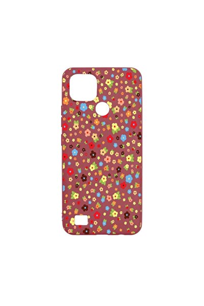 bestcase Husa Silicon, Compatibila Cu Realme C21, Happy Little Flowers, rezis...
