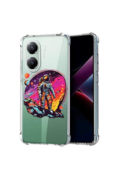 bestcase Съвместим калъф за Poco X7 Pro 5G, Удароустойчив 1.5ММ, Астронавт, З...