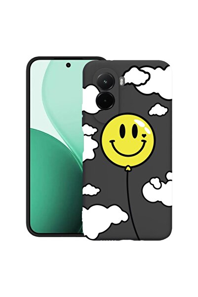 bestcase ¬Æ Husa TPU Ultra Slim Compatibil cu Poco M7, cu Design Balloon Smil...