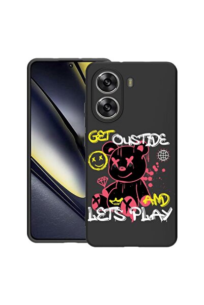 bestcase Калъф за Poco X7 Pro 5G, Мече  "Да играем ", Тънък силиконов 0.8ММ, ...