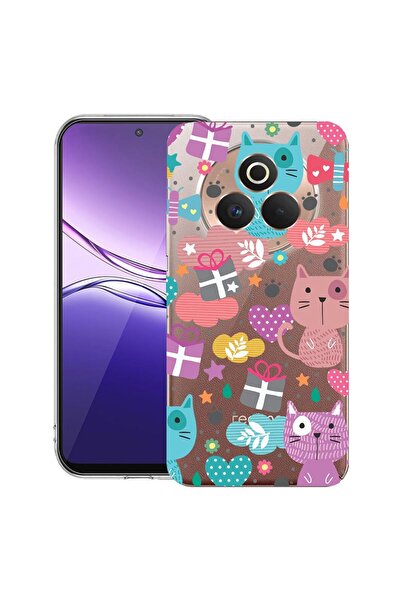 bestcase Θήκη για Realme P3 Pro με Σχέδιο Χαριτωμένης Γάτας, Διαφανής Λεπτή Σ...