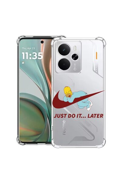 bestcase Husă pentru Realme 14 5G cu designul Just Do It Later, antișoc, cu c...