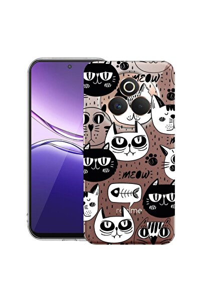 bestcase Θήκη για Realme P3 Pro με σχέδιο Cool Cats, Διαφανής Λεπτή Σιλικόνη,...