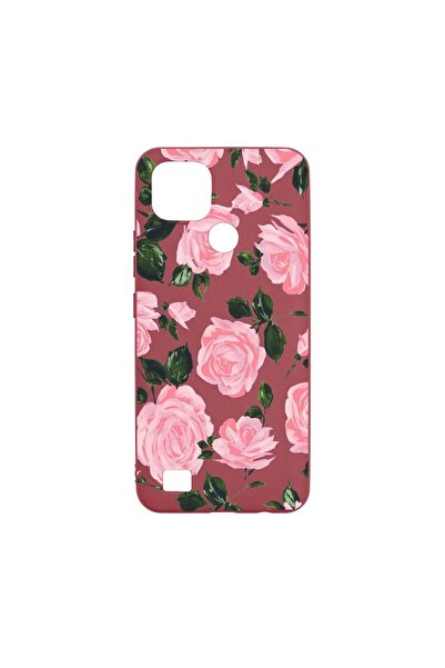 bestcase Θήκη σιλικόνης, Συμβατή με Realme C21, Παστέλ χρώματα Ροζ, ανθεκτική...