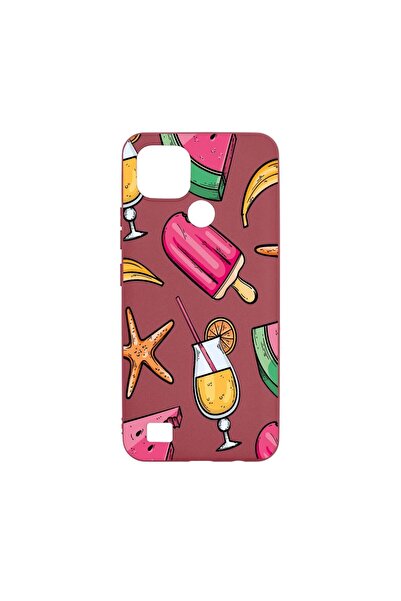 bestcase Husa Silicon, Compatibila Cu Realme C21, Summer Ornaments, rezistent...