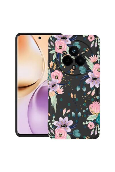 bestcase Husă pentru Realme 14 Pro Plus 5G, Colecția Flori, Silicon subțire d...
