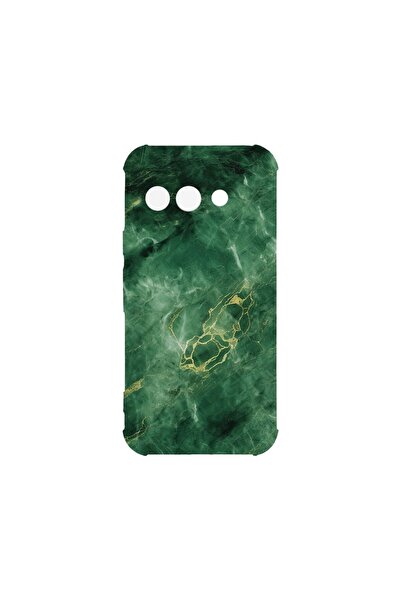 bestcase Калъф за Google Pixel 9a, BestCase® Anti Shock 1.5MM, Зелен мрамор, ...
