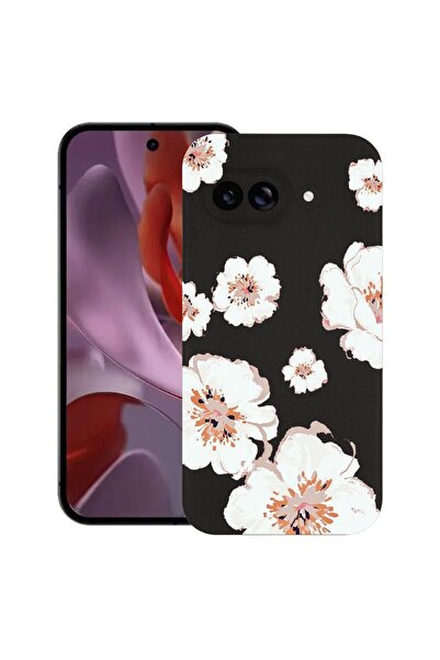 bestcase Калъф за Google Pixel 9a, Пастелни цветове - Цветя, Тънък силиконов ...