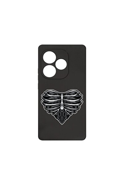 bestcase ¬Æ Husa Premium Silicon, Compatibila Cu Realme GT 6, Skeleton Heart,...