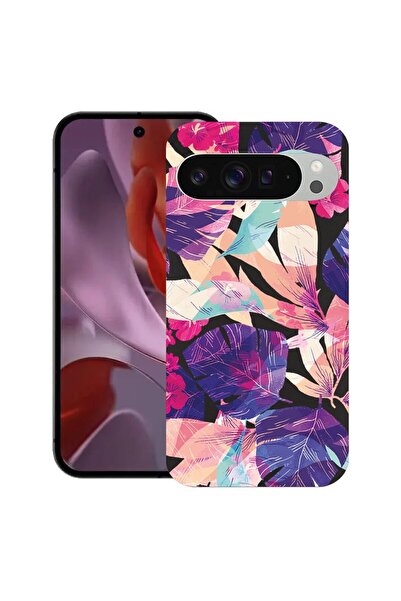bestcase Θήκη για Google Pixel 9 Pro XL, Τροπικά Λουλούδια, Λεπτή Σιλικόνη 0....