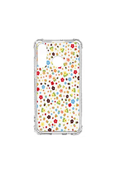 bestcase Husă Antișoc din Silicon Compatibilă cu Huawei P30 Lite, Floricele F...