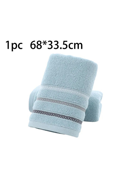 Choice1 Blue 1pc Face Towel Absorbent Pure Hand Face Cleaning Hair Shower Mic...