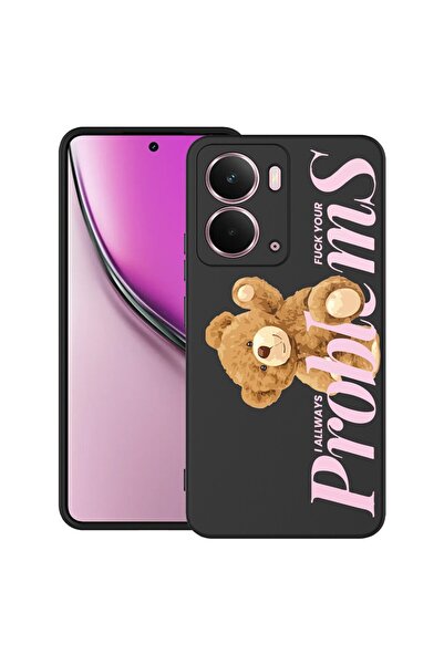 bestcase Калъф за Realme P3 с дизайн на плюшено мече - Вашите проблеми, TPU м...