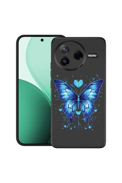 bestcase ¬Æ Husa TPU Ultra Slim Compatibil cu Poco F7 Pro, cu Design Blue But...