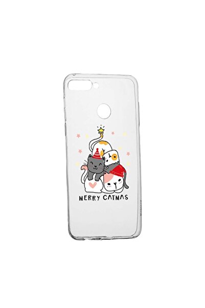 bestcase Silicone Case Compatible with Huawei Y6 Prime 2018, Merry Catmas, we...