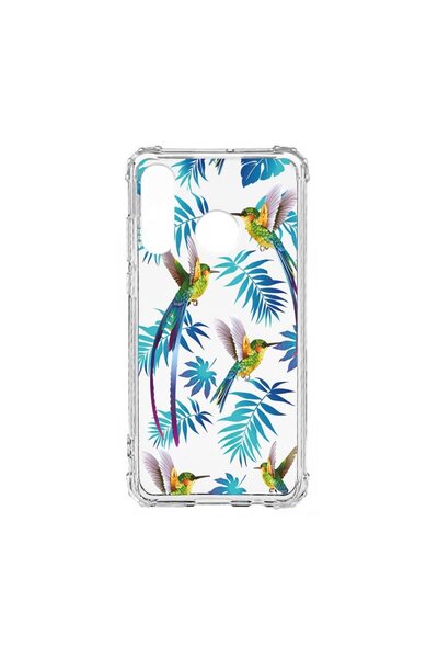 bestcase Αντικραδασμική θήκη σιλικόνης συμβατή με Huawei P30 Lite, Wild Tropi...