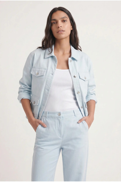 Masha Kate Rahat Kesim Cepli Denim Ceket