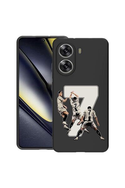 bestcase Калъф за Poco X7 Pro 5G, Роналдо, Тънък силиконов 0.8ММ, Удароустойч...