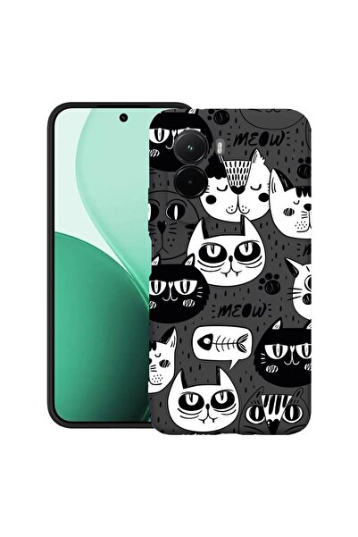 bestcase ¬Æ Husa TPU Ultra Slim Compatibil cu Poco M7, cu Design Cool Cats, 3...