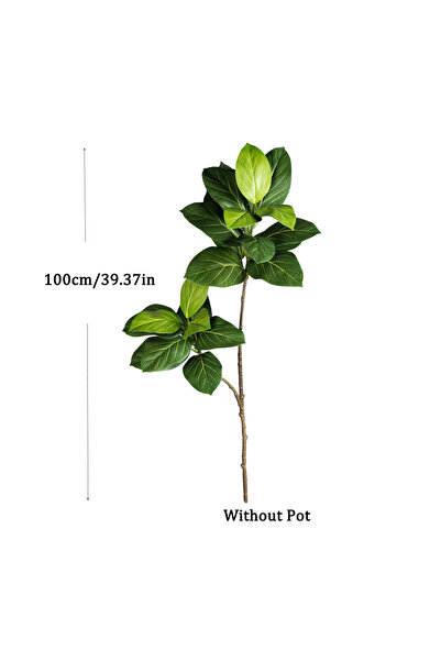Choice1 100cm 70-130cm Artificial Ficus Plants Large Fake Mulberry Tree Tropi...