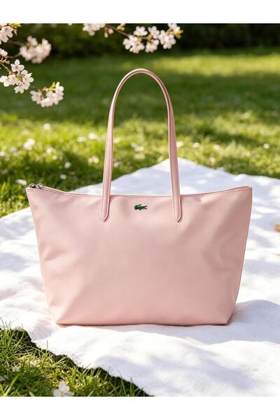 Lacoste Kids Women's Capacity Zipper Handbag Single Shoulder Bag Tote Bag Lar...