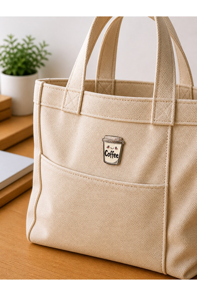 Shu Coffee Smile Coffee Cup Pin Rozet | Çanta, Kot Ceket ve Sırt Çantası Akse...