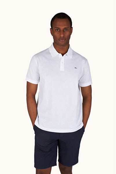 PAUL&SHARK MEN'S KNITTED COTTON POLO SHIRT