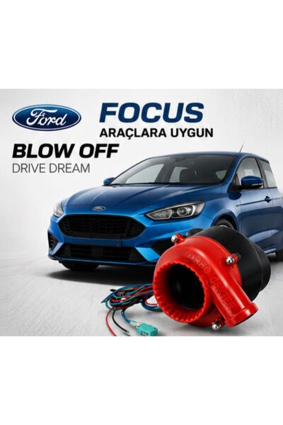 DRİVE DREAM Ford Focus Uyumlu Akü Bağlantılı Elektronik Turbo Blow Off Ses Ci...