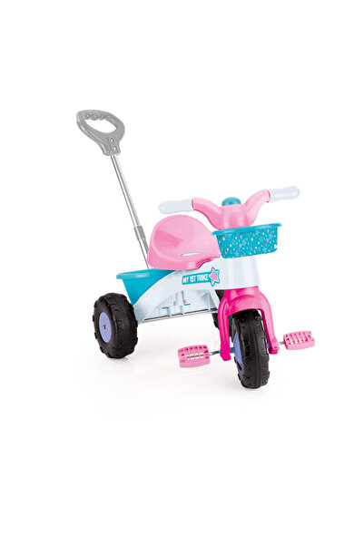 Dolu Tricicleta roz cu maner - My first trike