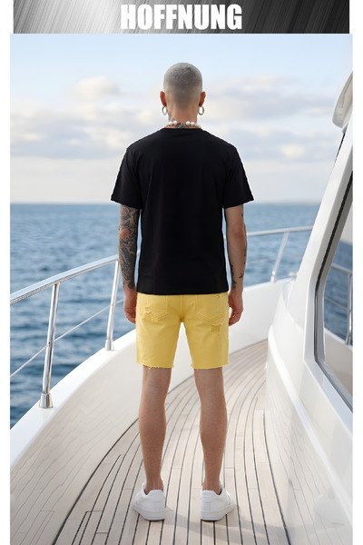 HOFFNUNG Unisex Crew Neck Oversize Cotton T-Shirt