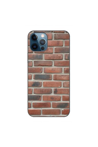 OEM Husa compatibila cu Apple iPhone 12 Pro Max Silicon Gel Tpu Model Brick Wall