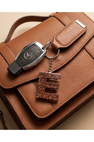 Luvia Accesories Keychain Letter E Epoxy Keychain