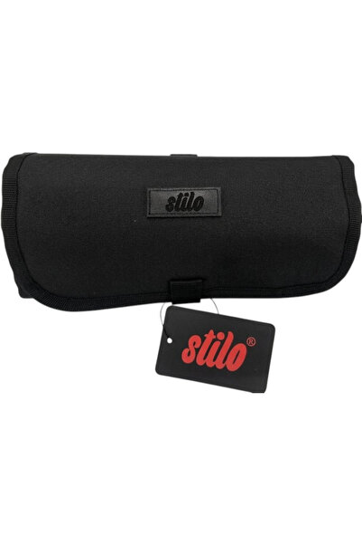 Stilo Fabric Quad Pencil Bag (Black)