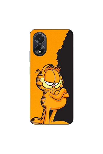 OEM Husa compatibila cu Oppo A18 4G Silicon Gel Tpu Model Garfield Black and ...