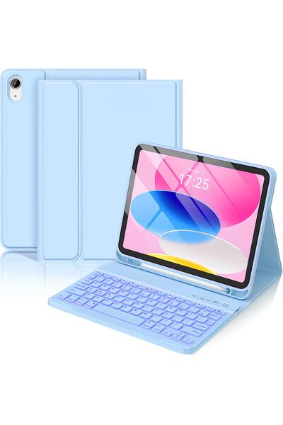 Nezih Case İpad 11 A16 2025 / 10. Nesil 10.9 Uyumlu Kablosuz Bluetooth Bağlan...